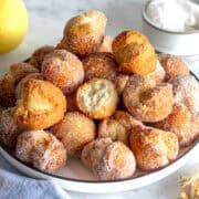 Castagnole fritte e al forno.