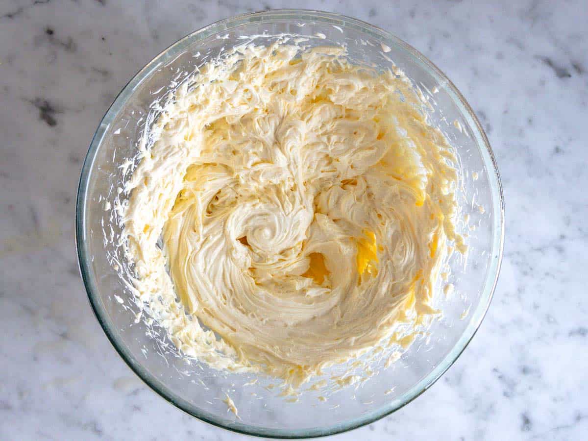 Tuorli montati e mascarpone.