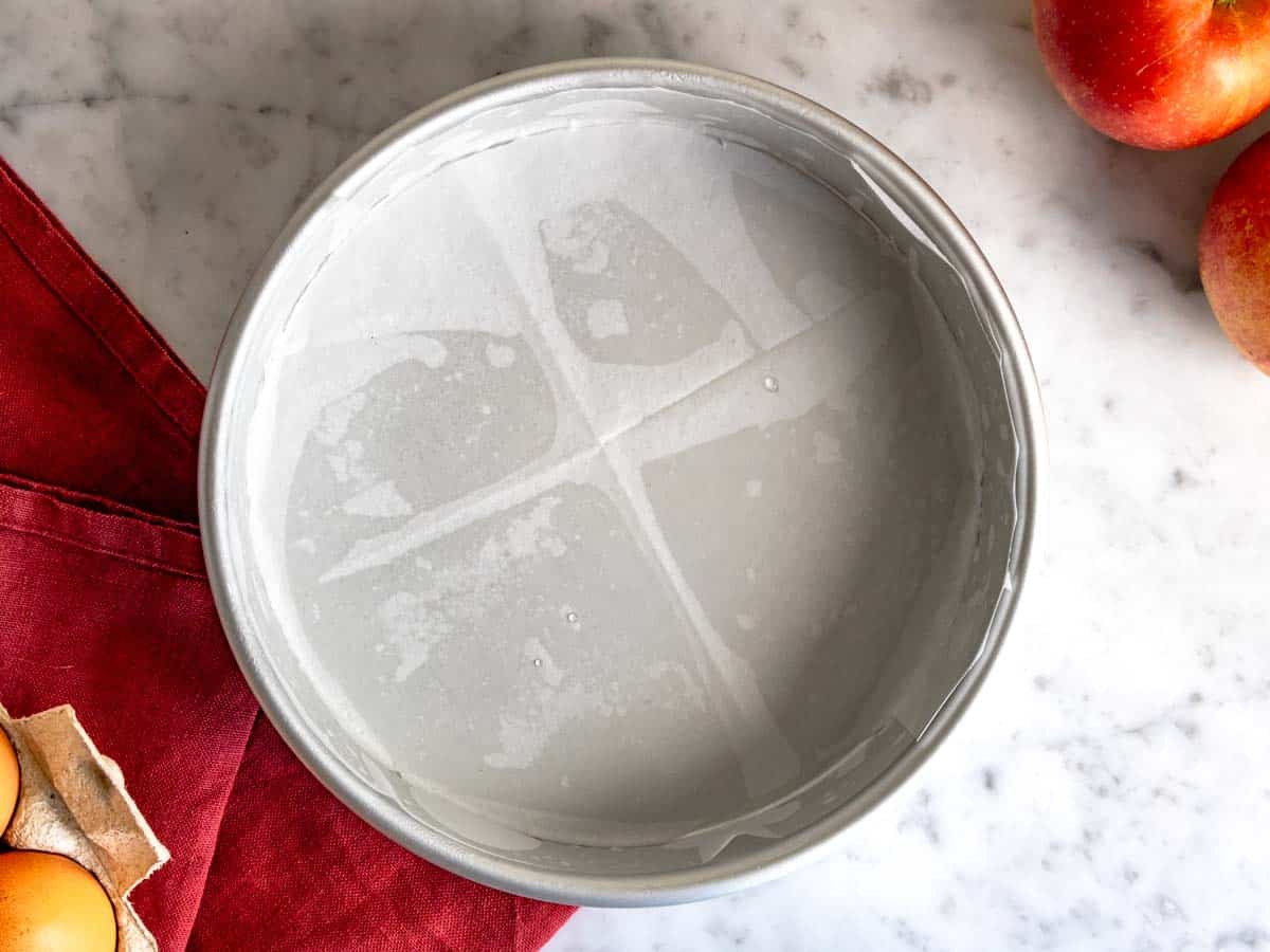 Teglia per la torta di mele.