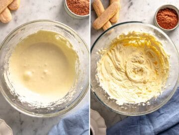 Tuorli montati e mascarpone.