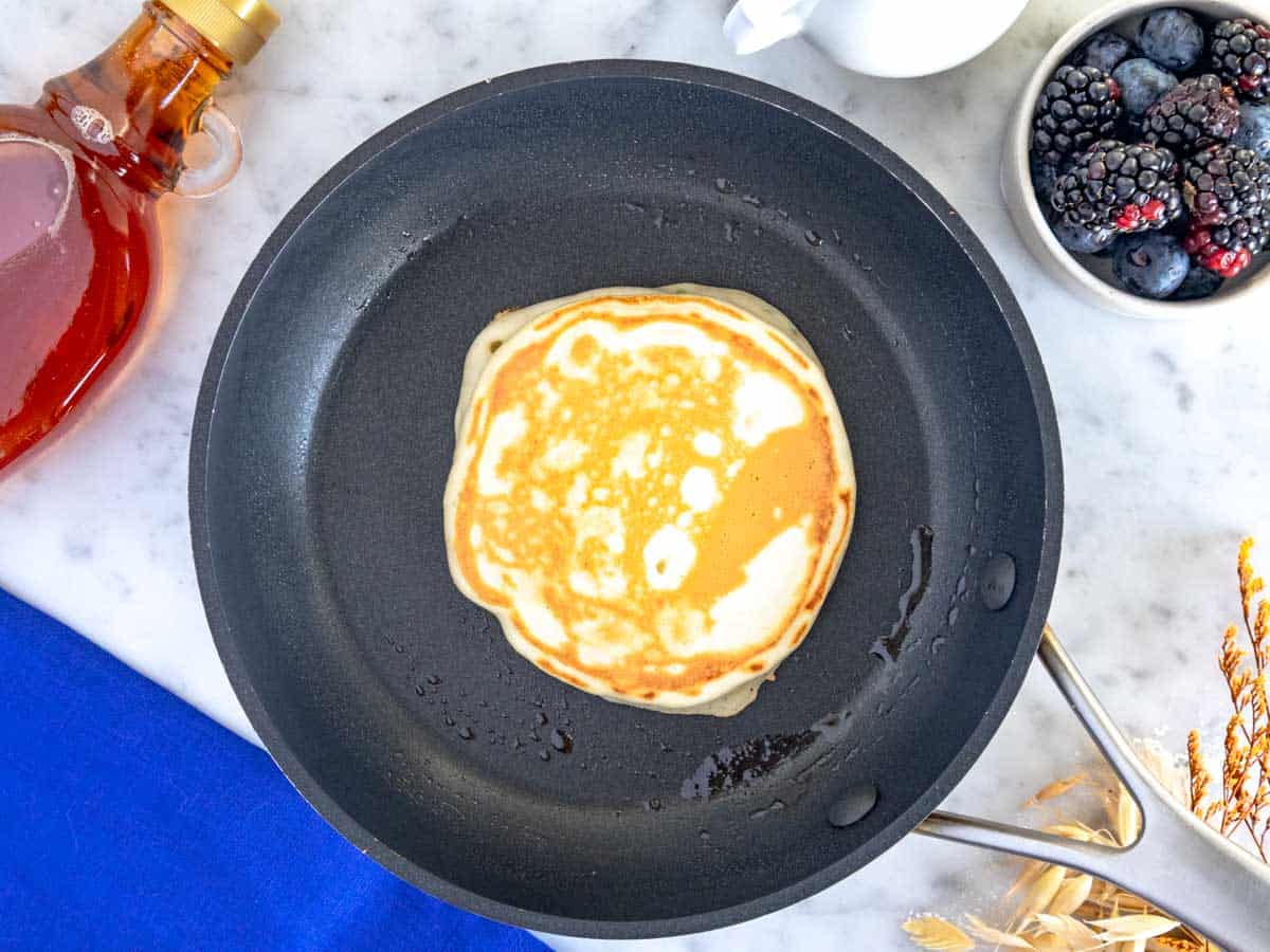 Pancake dopo la cottura in padella.