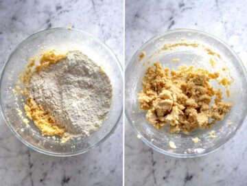 Farina nell'impasto dei cookies.