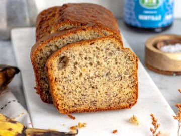 Banana bread con marmellata.